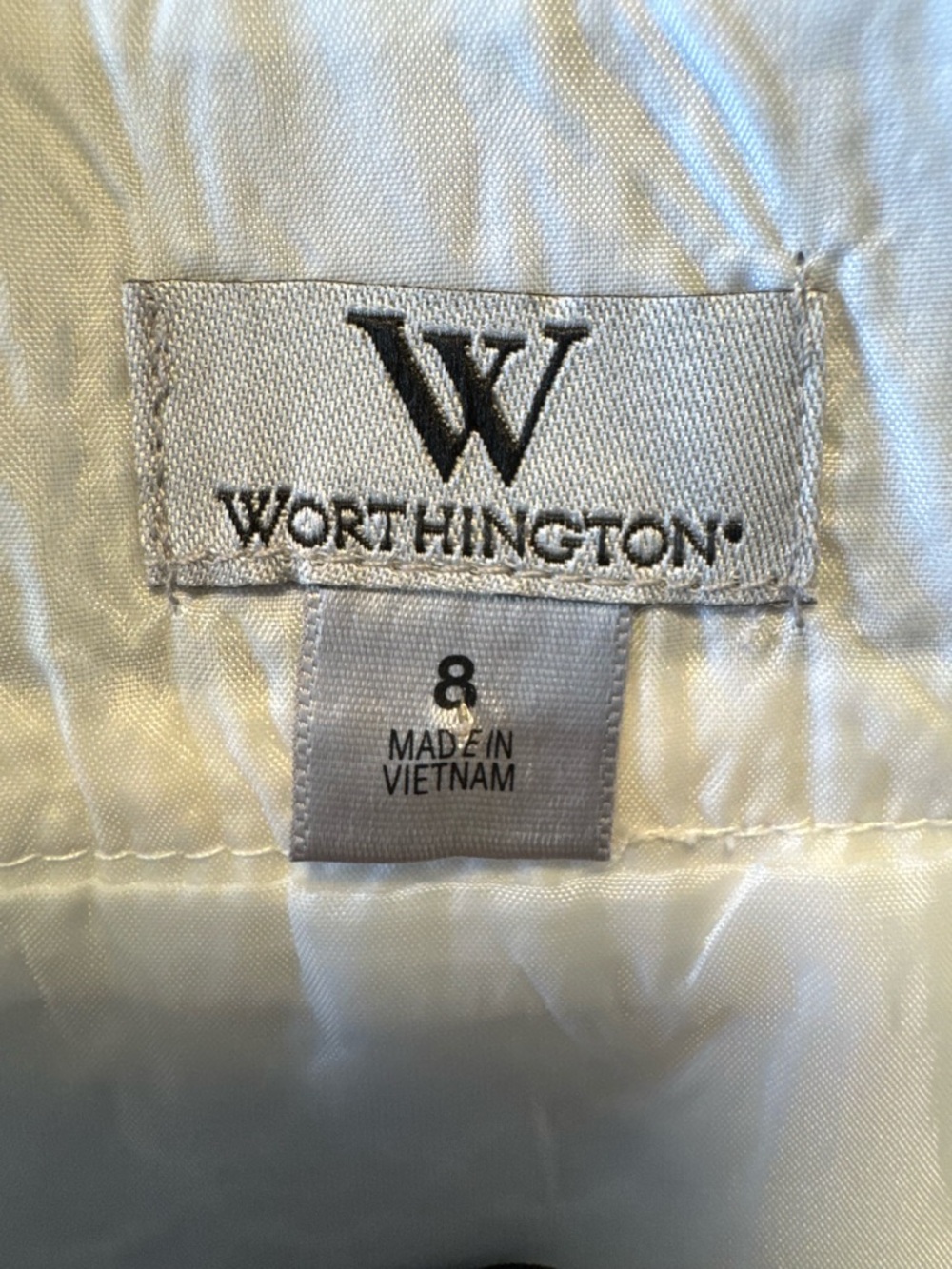Worthington White and Black Mini Pencil Skirt - Picture 2 of 5